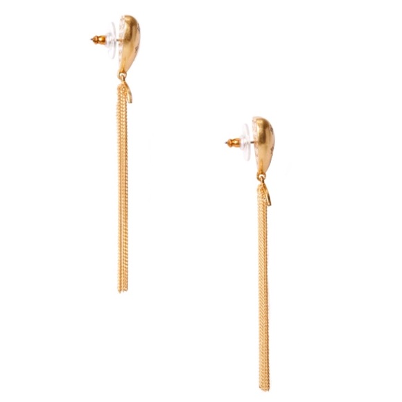 KATE SPADE • My Precious Heart Fringe Earrings - Picture 3 of 5